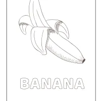 banana coloring pages