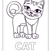 cat coloring pages 2