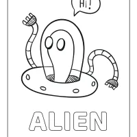 Alien Coloring Pages 24 alien coloring pages 2