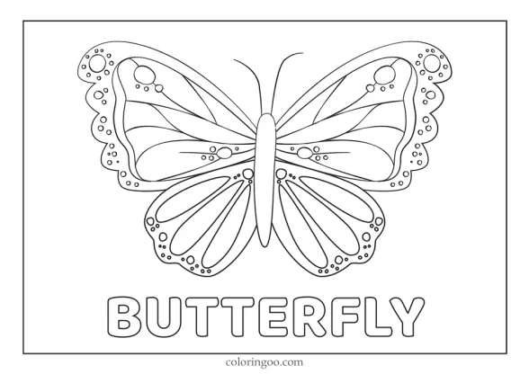 Butterfly Printable Coloring Pages For Kids 1 butterfly printable coloring pages for kids