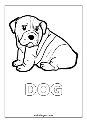 Dog Coloring Page