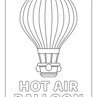 hot air balloon coloring pages