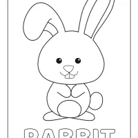 rabbit printable coloring pages for kids