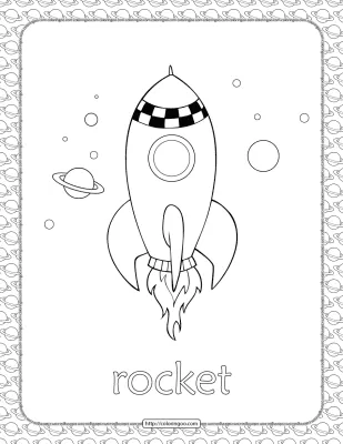 Rocket Coloring Pages