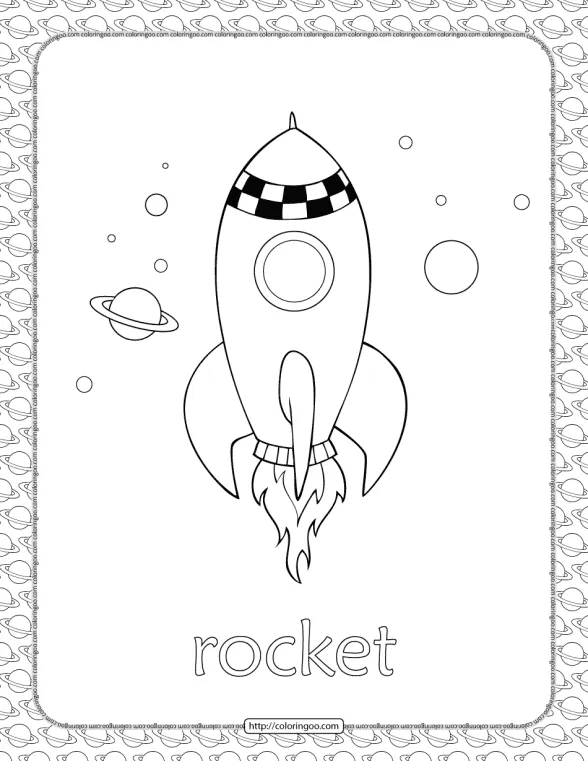 Rocket Coloring Pages 1 rocket coloring page 1