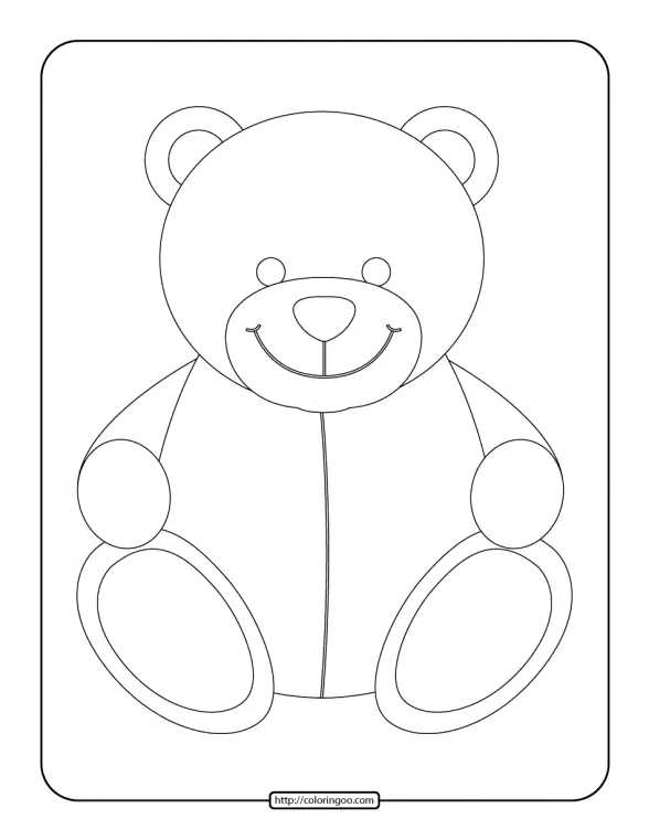 Teddy Bear Printable Coloring Pages For Kids 1 teddy bear printable coloring pages for kids