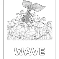 wave coloring pages for adults