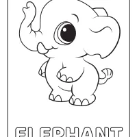 elephant printable coloring pages for kids
