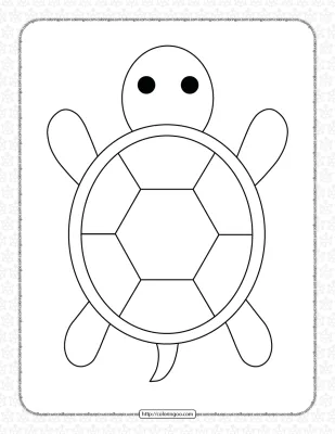 Turtle Printable Coloring Pages for Kids