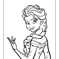 frozen elsa printable coloring pages for kids