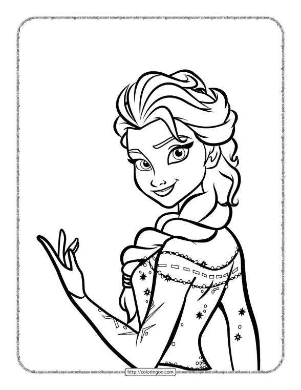 Frozen Elsa Printable Coloring Pages for Kids 1 frozen elsa printable coloring pages for kids