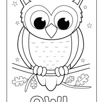 owl coloring pages 2