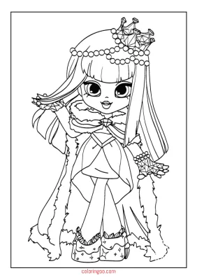 Shopkins Dolls PDF Coloring Page