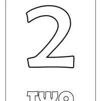 two number coloring page