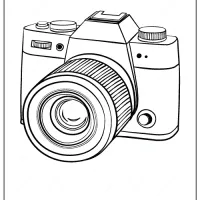 Hand Drawn Camera Coloring Pages PDF 34 camera coloring page