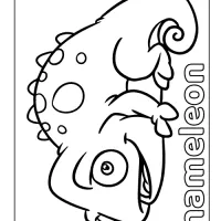 Printable Chameleon Coloring Page (PDF) for Kids 69 chameleon coloring pages