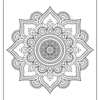 floral indian mandala coloring pages pdf