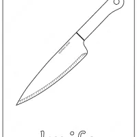 Printable Knife Coloring Page - Book PDF 42 knife coloring page