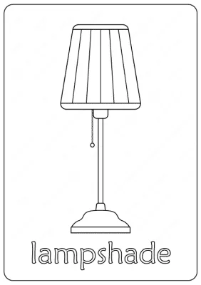 Printable Lampshade Coloring Pages