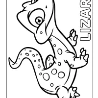 Printable Lizard Coloring Page (PDF) for Kids 62 lizard coloring pages