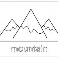 Printable Mountain Coloring Pages PDF 31 mountain coloring page