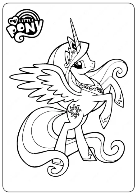 my little pony coloring page 02
