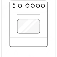 Printable Oven Coloring Page - Book PDF 36 oven coloring page