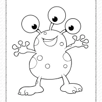 printable alien coloring page book pdf 1