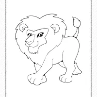 printable lion coloring page book pdf 1