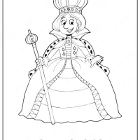 queen coloring page
