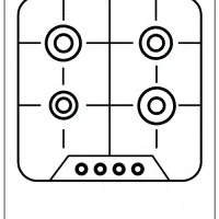 Printable Stove Coloring & Drawing Pages PDF 41 stove coloring page