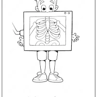 Printable X-Ray Coloring Page - Book PDF 66 xray coloring page