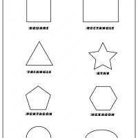 basic geometric shapes coloring pages