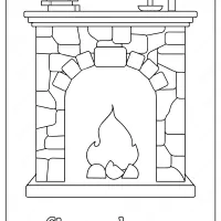 Free Printable Fireplace Coloring Pages 21 fireplace coloring pages