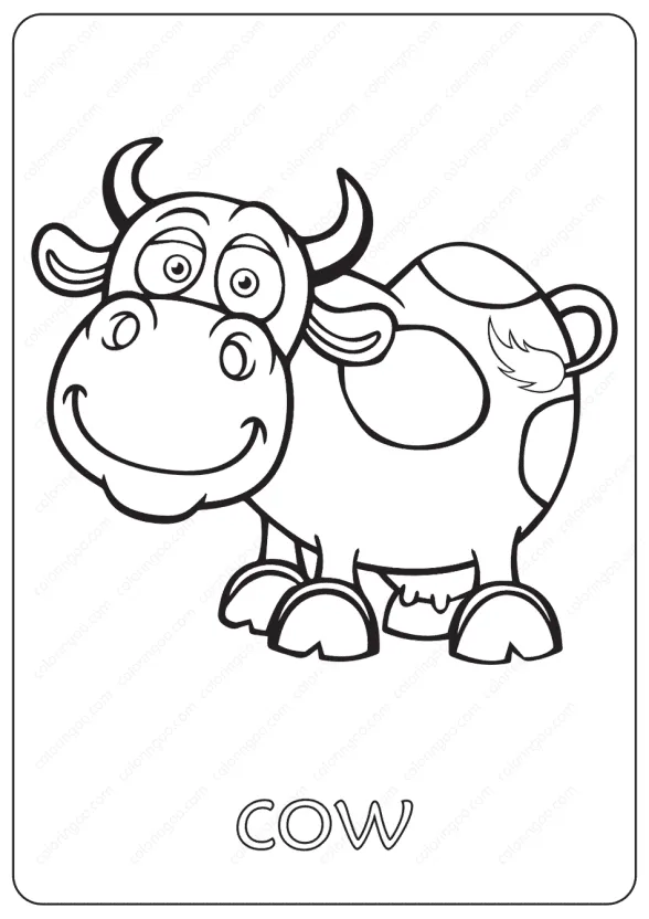 Free Printable Baby Cow Coloring Pages 1 free printable baby cow coloring pages