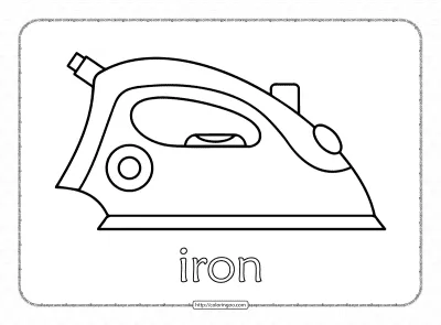 Free Printable Iron Coloring Pages