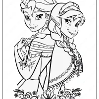 Free Printable Frozen Anna Elsa Coloring Pages