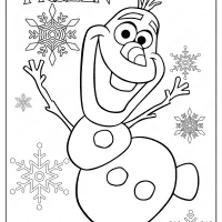 frozen olaf coloring pages