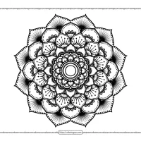 indian ornament mandala coloring pages