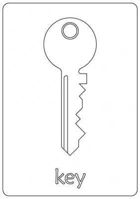 Free Printable Key Coloring Pages