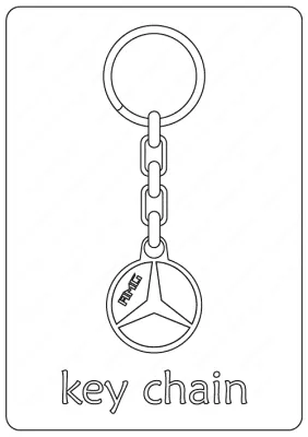 Free Printable Key Chain Coloring Pages