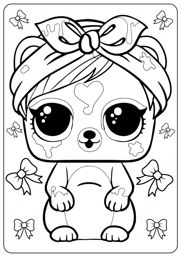 Free Printable LOL Surprise Coloring Pages 1 lol surprise coloring page