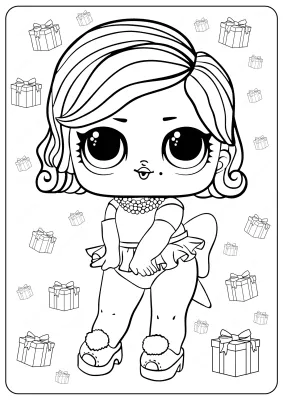 Free Printable LOL Surprise Glamour Queen Coloring Pages