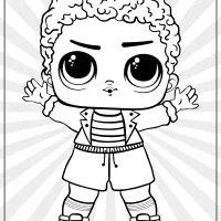lol surprise king bee coloring pages