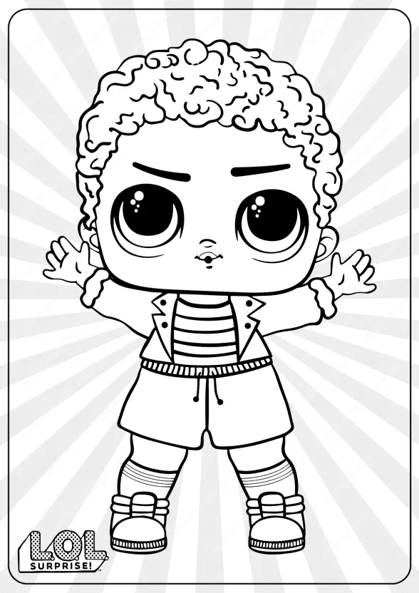 Free Printable LOL Surprise King Bee Coloring Pages 1 lol surprise king bee coloring pages