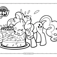 my little pony pinkie pie coloring page