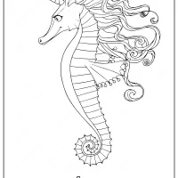 seahorse coloring pages