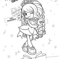 Shopkins Shoppies Tiara Sparkles Coloring Pages 55 shopkins shoppies coloring pages tiara sparkles