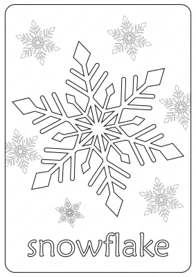 Free Printable Snowflake Coloring Pages