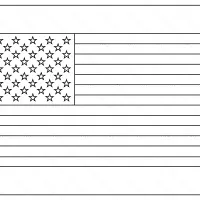 usa flag outlines coloring pages vector